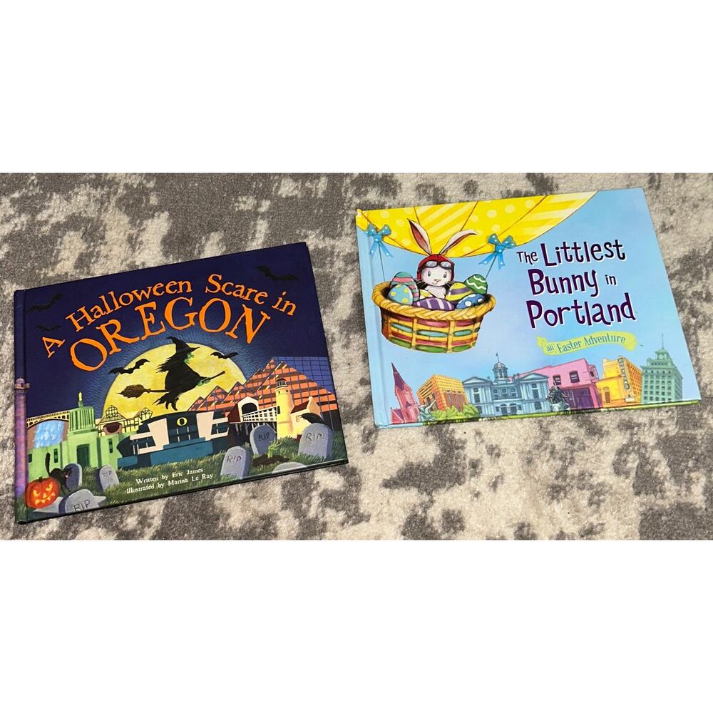 Sourcebooks 2 Books Halloween Oregon Theme & Easter Portland Themed (NEW)